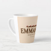 EMMANUEL | マタイによる福音書1:23 クリスマス | ウォームクリーム カフェラテマグ (左アングル)