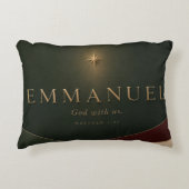EMMANUEL | マタイによる福音書 1:23 キリスト教 アクセントクッション (正面)