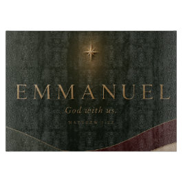 EMMANUEL | マタイによる福音書 1:23 キリスト教 カッティングボード