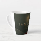 EMMANUEL | マタイによる福音書 1:23 キリスト教 カフェラテマグ (左アングル)