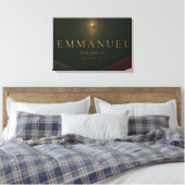 EMMANUEL | マタイによる福音書 1:23 キリスト教 キャンバスプリント (インサイチュ (寝室))