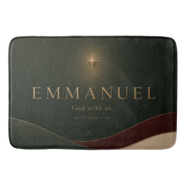 EMMANUEL | マタイによる福音書 1:23 キリスト教 バスマット