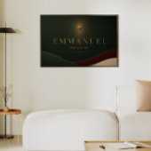 EMMANUEL | マタイによる福音書 1:23 キリスト教 ポスター