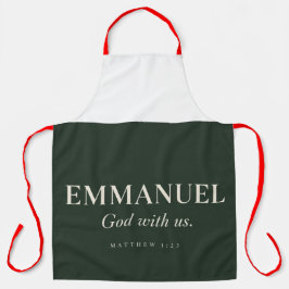EMMANUEL | マタイによる福音書 1:23 | クリスマス エプロン