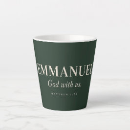 EMMANUEL | マタイによる福音書 1:23 | クリスマス カフェラテマグ