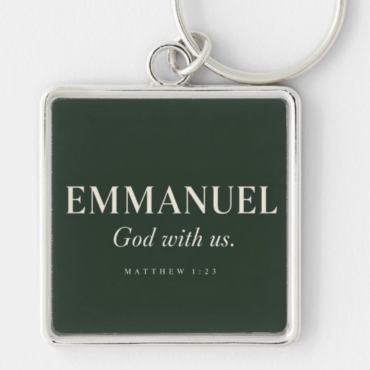EMMANUEL | マタイによる福音書 1:23 | クリスマス キーホルダー (正面)
