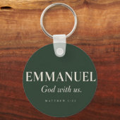 EMMANUEL | マタイによる福音書 1:23 | クリスマス キーホルダー (正面)