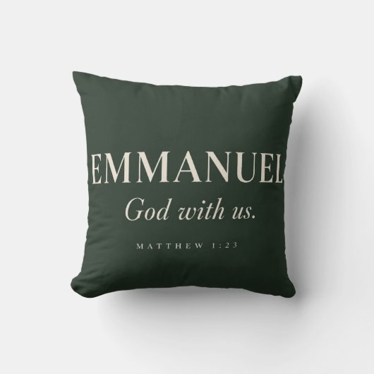 EMMANUEL | マタイによる福音書 1:23 | クリスマス クッション (正面)
