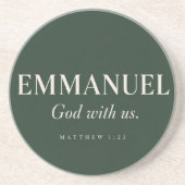 EMMANUEL | マタイによる福音書 1:23 | クリスマス コースター (正面)