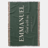 EMMANUEL | マタイによる福音書 1:23 | クリスマス スローブランケット (正面縦)