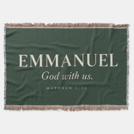 EMMANUEL | マタイによる福音書 1:23 | クリスマス スローブランケット