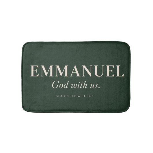 EMMANUEL | マタイによる福音書 1:23 | クリスマス バスマット (正面)
