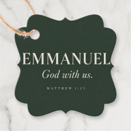 EMMANUEL | マタイによる福音書 1:23 | クリスマス フェイバータグ
