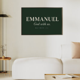 EMMANUEL | マタイによる福音書 1:23 | クリスマス ポスター