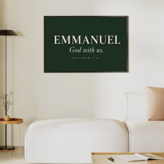EMMANUEL | マタイによる福音書 1:23 | クリスマス ポスター