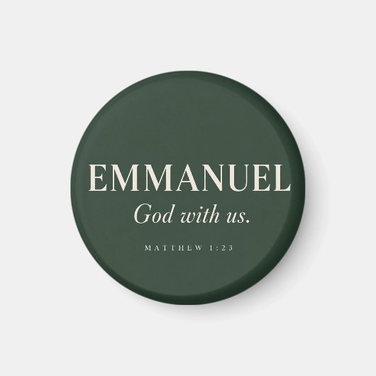 EMMANUEL | マタイによる福音書 1:23 | クリスマス マグネット (正面)