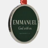 EMMANUEL | マタイによる福音書 1:23 | クリスマス メタルオーナメント (右)