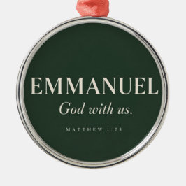 EMMANUEL | マタイによる福音書 1:23 | クリスマス メタルオーナメント