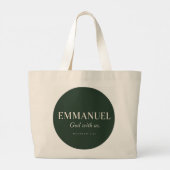 EMMANUEL | マタイによる福音書 1:23 | クリスマス ラージトートバッグ (裏面)