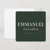 EMMANUEL | マタイによる福音書 1:23 | クリスマス 招待状 (正面/裏面)