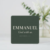 EMMANUEL | マタイによる福音書 1:23 | クリスマス 招待状 (スタンド正面)