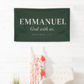 EMMANUEL | マタイによる福音書 1:23 | クリスマス 横断幕 (インサイチュ)