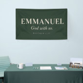 EMMANUEL | マタイによる福音書 1:23 | クリスマス 横断幕 (トレードショー)