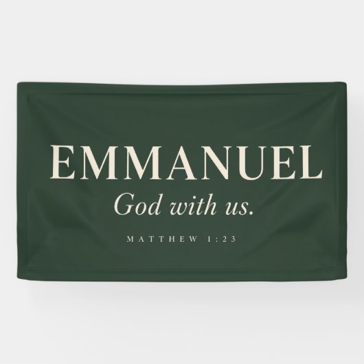 EMMANUEL | マタイによる福音書 1:23 | クリスマス 横断幕 (横)