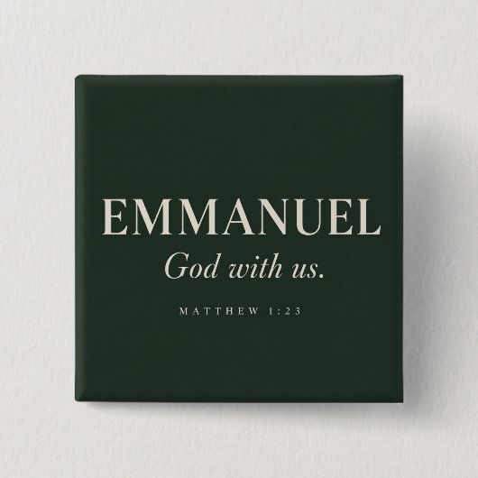 EMMANUEL | マタイによる福音書 1:23 | クリスマス 缶バッジ (正面)
