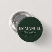 EMMANUEL | マタイによる福音書 1:23 | クリスマス 缶バッジ (正面&裏面)