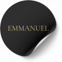 EMMANUEL ミニマリスト ゴールド ステッカー - クリスマス デコレーション
