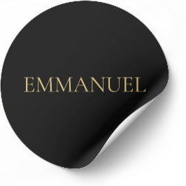EMMANUEL ミニマリスト ゴールド ステッカー - クリスマス デコレーション