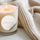 EMMANUEL Cream Christmas Sticker #2 ラウンドシール