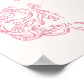 Emmanuel God With Us Pink Christian Christmas  ポスター (角)