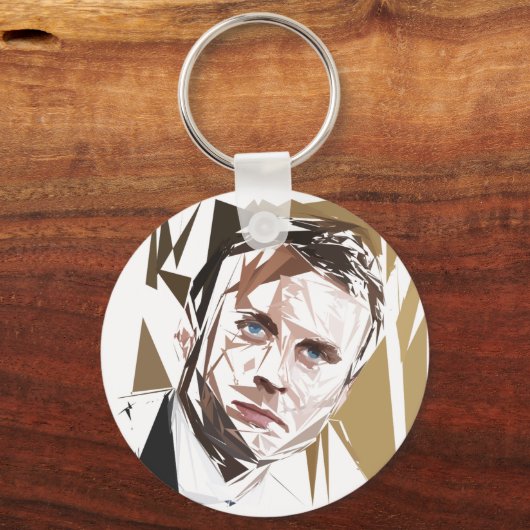Emmanuel Macron キーホルダー (正面)