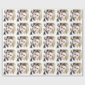 Emmanuel Macron ラッピングペーパー (フラット)