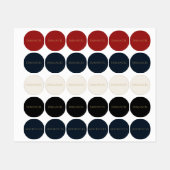 Emmanuel — Minimal Round Christian Sticker Labels ラベル (シート)
