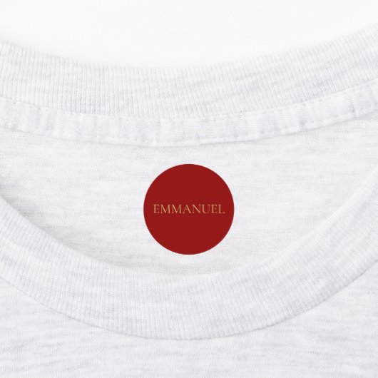Emmanuel — Minimal Round Christian Sticker Labels ラベル (貼付)