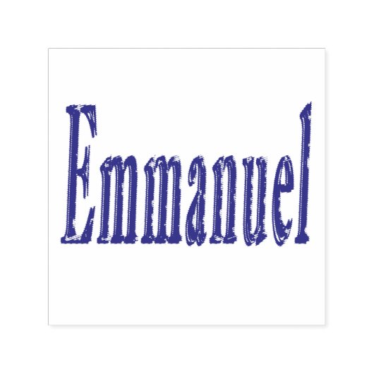 Emmanuel Nameロゴ、 セルフインキングスタンプ (デザイン)