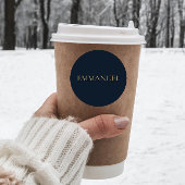 EMMANUEL Navy  Christmas Sticker #3   ラウンドシール