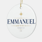 Emmanuel Star 2026 セラミックオーナメント (左)