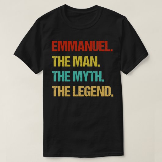 Emmanuel The Man The Myth The Legend Pullover  Tシャツ (デザイン正面)