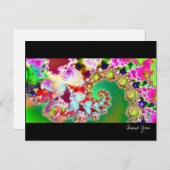 Emma's Garden I ・ Fractal Art ・ Goa ポストカード (正面/裏面)