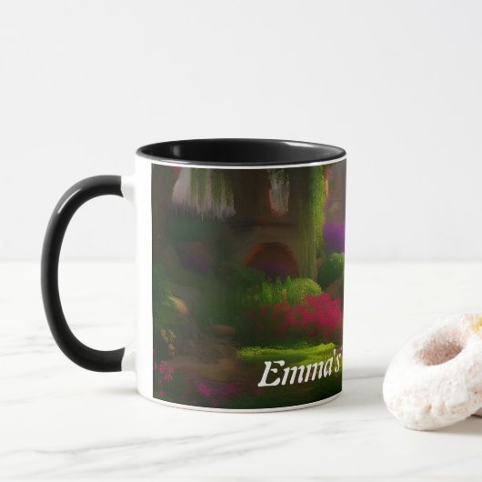 Emma's Morning Teaカスタマイズ可パーソナライズされた能 マグカップ (ドーナツ)