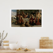 Emmausでの夕食(キャンバス油) ポスター (キッチン)