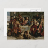 Emmausでの夕食(キャンバス油) ポストカード (正面/裏面)