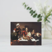 Emmausでの晩餐 – Caravaggio) ポストカード (スタンド正面)