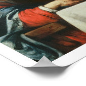 Emmausでの油（キャンバス上の夕食） 2 ポスター (角)