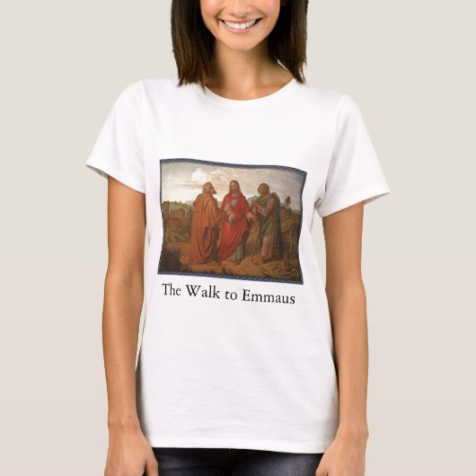 Emmausの女性のワイシャツへの歩行 Tシャツ (正面)