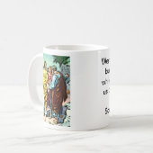 Emmausへの道のイエス・キリスト コーヒーマグカップ (正面左)